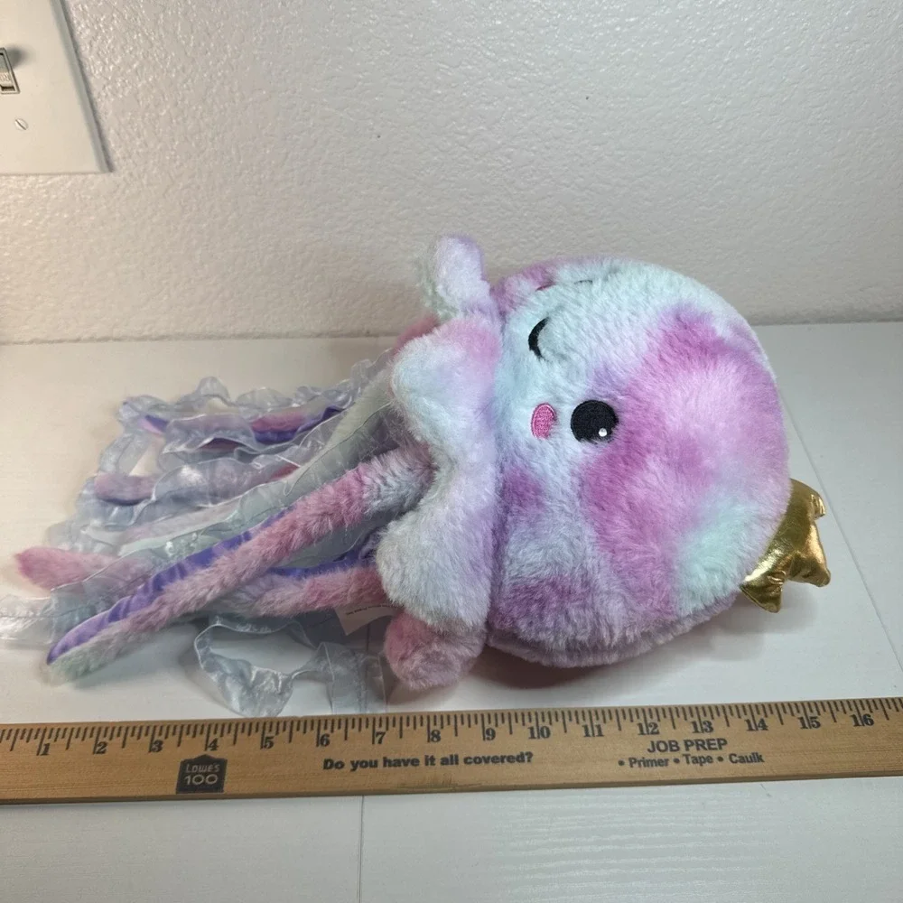 2 Scoops Tie-Dye Jellyfish w/ Crown Plush Sea Life Under the Sea